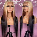 Gradient Long Straight Hair 13x4 Lace Front Wig