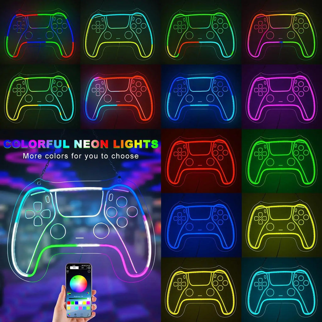 Lets Party Neon Sign USB Powered RGB LED Neon Light for Birthday Wedding Party Bar Gaming Room Bedroom Decoration Gift