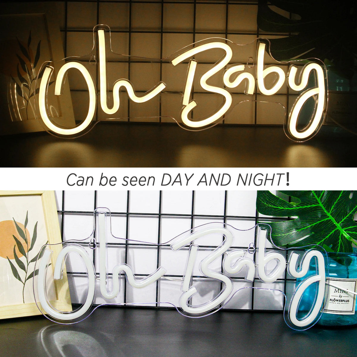 LED Let's Party Neon Sign Light for Party Bar Decor Neon Light Happy Birthday Wedding Transparent Acrylic Custom Neon Light Sign