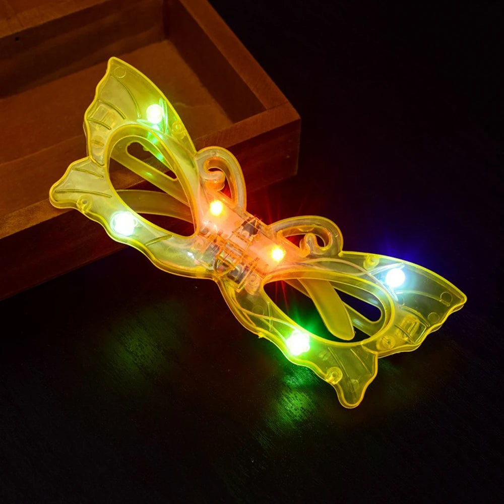 10/20/30/40/50 Pcs LED Light Up Glasses Glow In The Dark Glasses Neon Party Supplies Adults Birthday Party Decoration