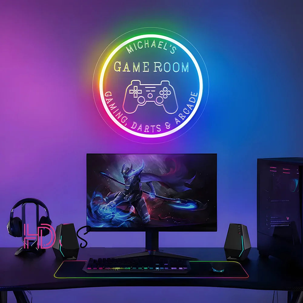 Lets Party Neon Sign USB Powered RGB LED Neon Light for Birthday Wedding Party Bar Gaming Room Bedroom Decoration Gift