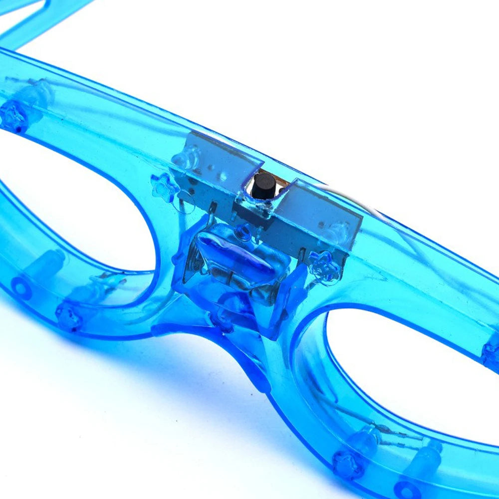 10/20/30/40/50 Pcs LED Light Up Glasses Glow In The Dark Glasses Neon Party Supplies Adults Birthday Party Decoration
