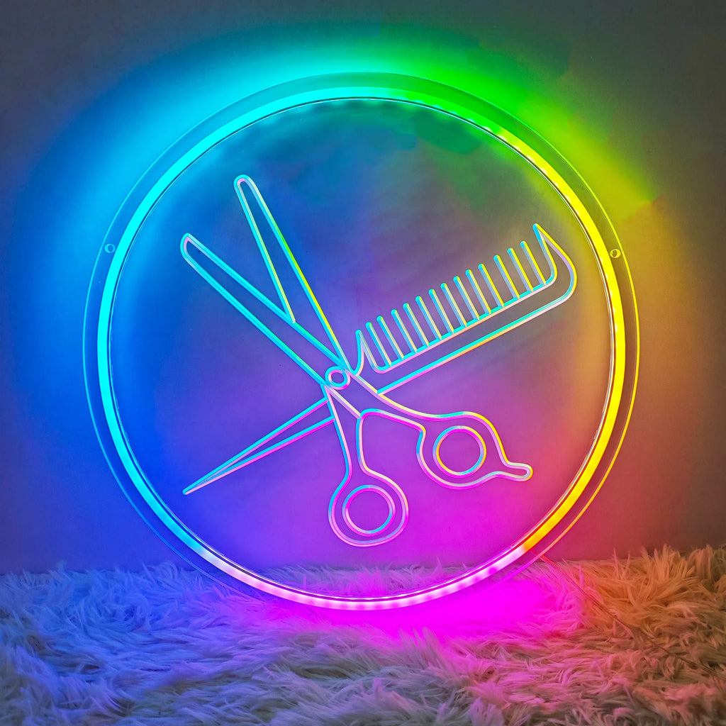 Lets Party Neon Sign USB Powered RGB LED Neon Light for Birthday Wedding Party Bar Gaming Room Bedroom Decoration Gift