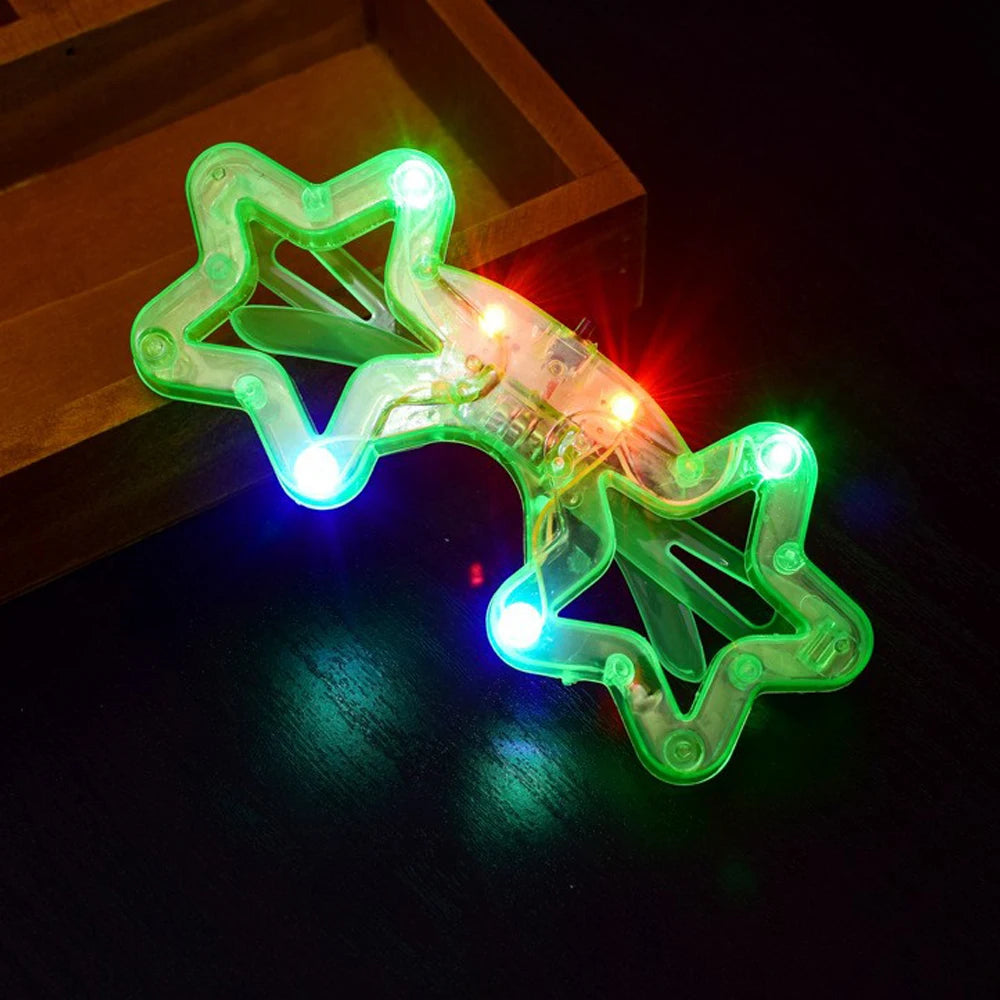 10/20/30/40/50 Pcs LED Light Up Glasses Glow In The Dark Glasses Neon Party Supplies Adults Birthday Party Decoration