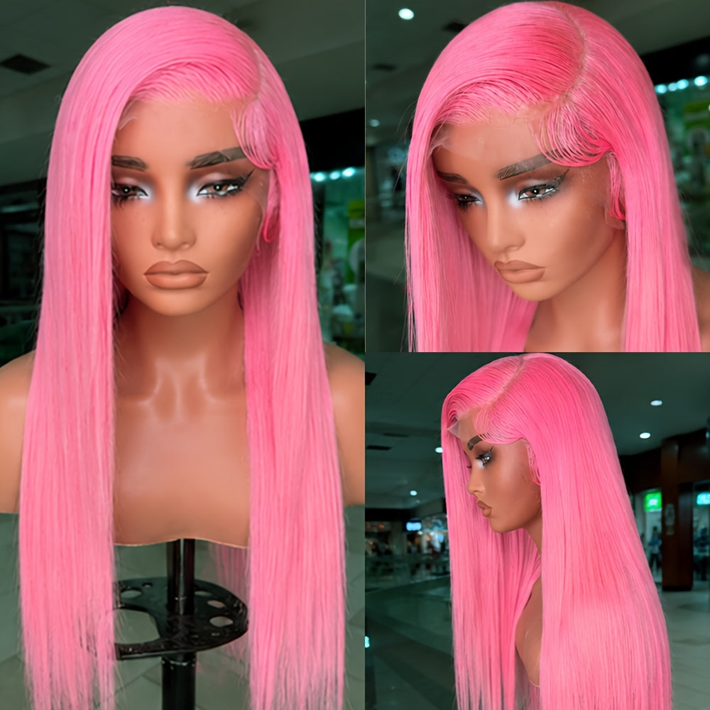 13x4 Long Straight Lace Front Wigs - Glueless Heat Resistant Synthetic Frontal Wig