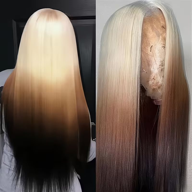 Gradient Long Straight Hair 13x4 Lace Front Wig