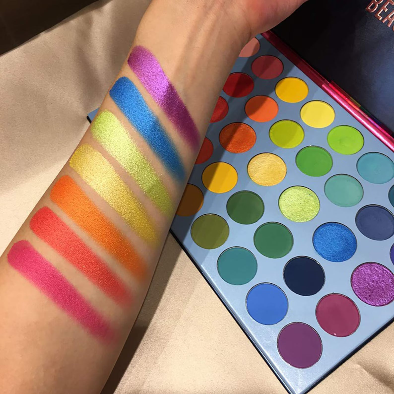 39 Color Rainbow Eyeshadow Palette: Matte Shimmer Pigmented Makeup Cosmetic