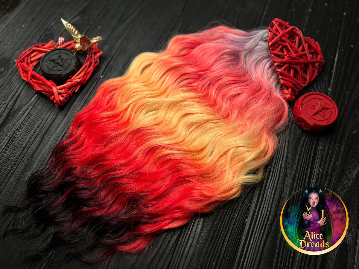 Fall Ombre Hair, Rainbow Dyed Hair, Clip In Hair Extensions