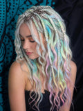 Pastel and Gray Blond Boho Braids - Wavy Hair Extensions