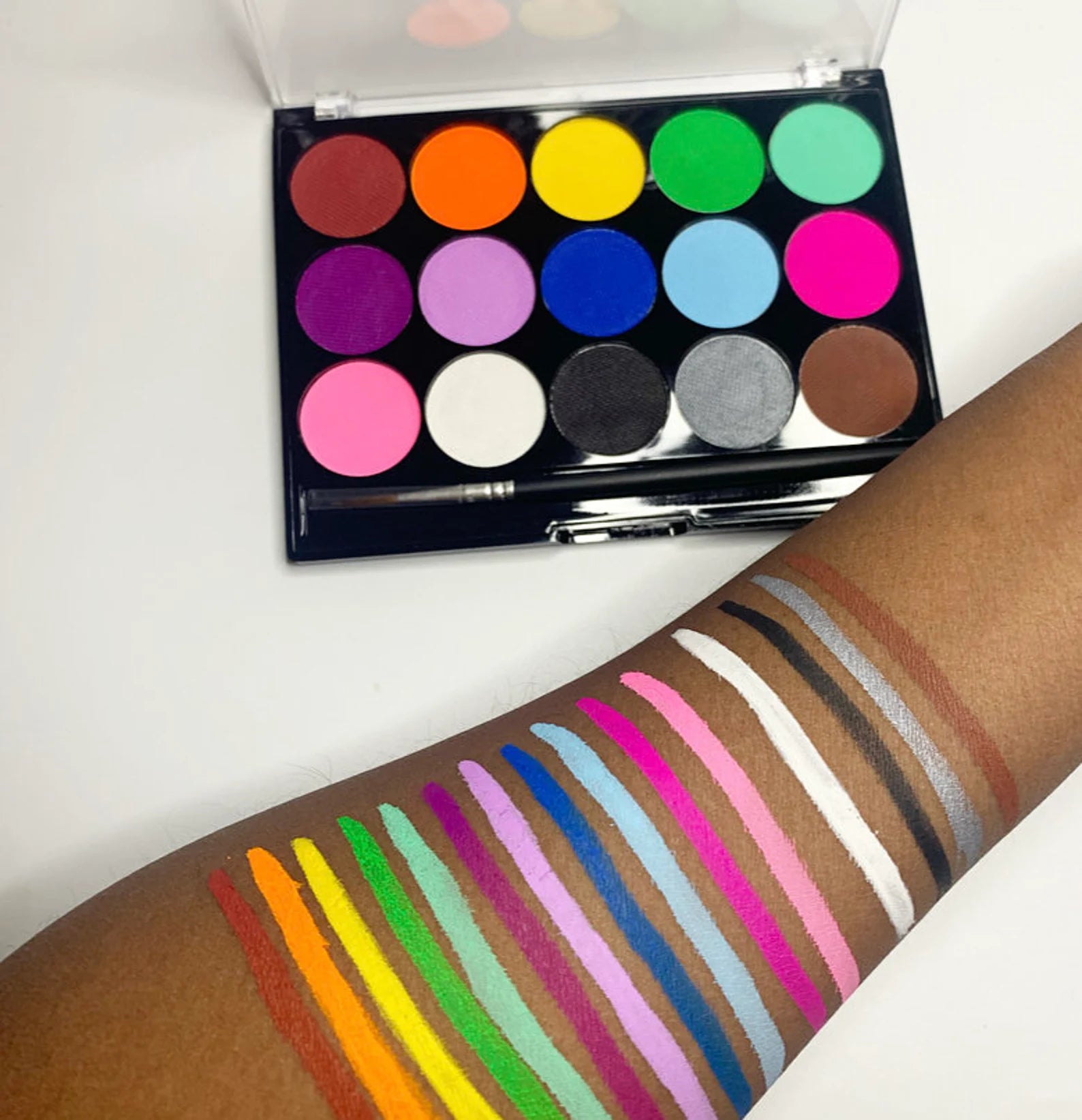 Water Activated Eyeliner | Face Paint Palette | Graphic Liner | Body Art Makeup - Vol. 2