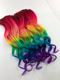 Best Selling Rainbow Tie Dye Festival Hair Extensions
